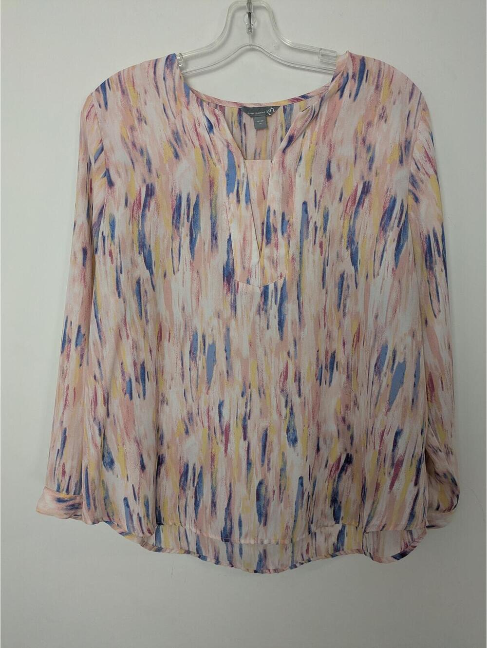 Sears Classic Women’s Pink Abstract Blouse Petite 16